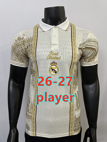 26-27 Real Madrid Retro Player Version Jersey S-3XL