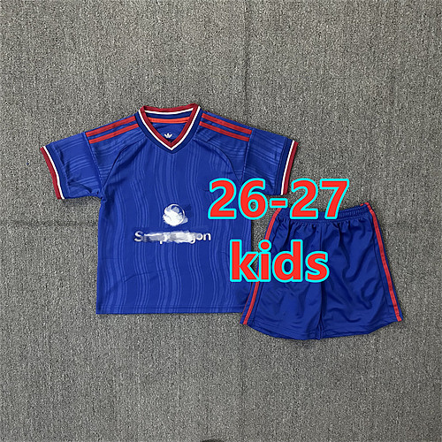 26-27 Manchester United Away Kids Jersey+shorts Kit 16 -28