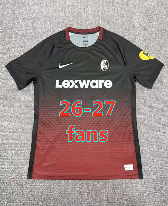 26-27 Freiburg Away Fans Version Jersey S-4XL