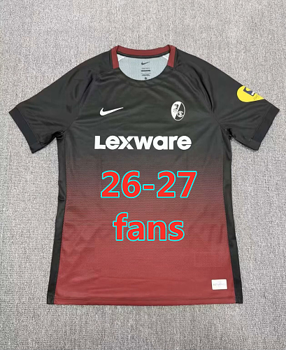 26-27 Freiburg Away Fans Version Jersey S-4XL