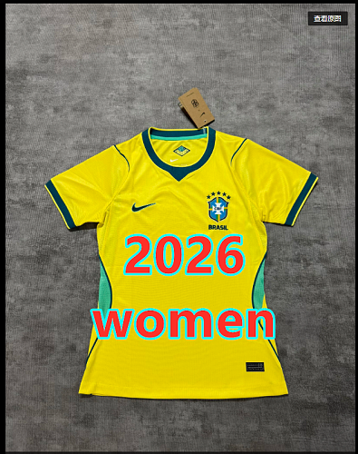 Brazil Home Women Jersey S-2XL