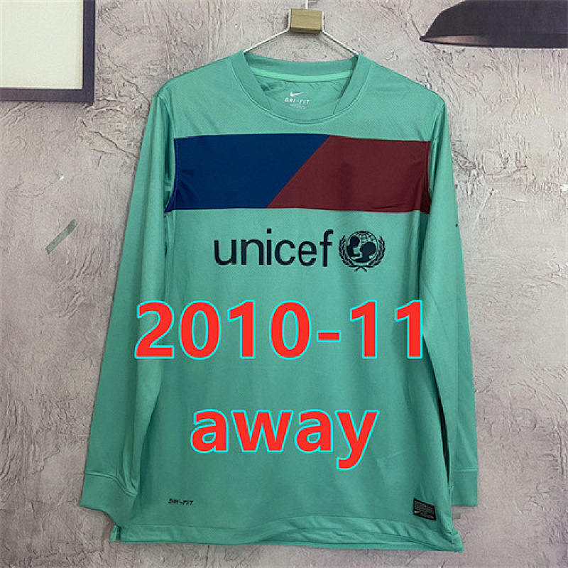Barcelona Retro Away Long Sleeve Jersey S-2XL