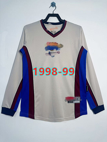 Barcelona Away Retro Fans Long Jersey S-2XL