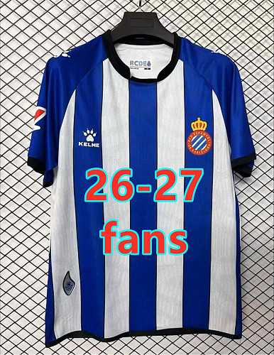 26-27 Espanyol Home Fans Version Jersey S-4XL