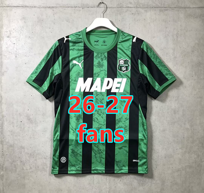 26-27 Sassuolo Home Fans Version Jersey S-2XL