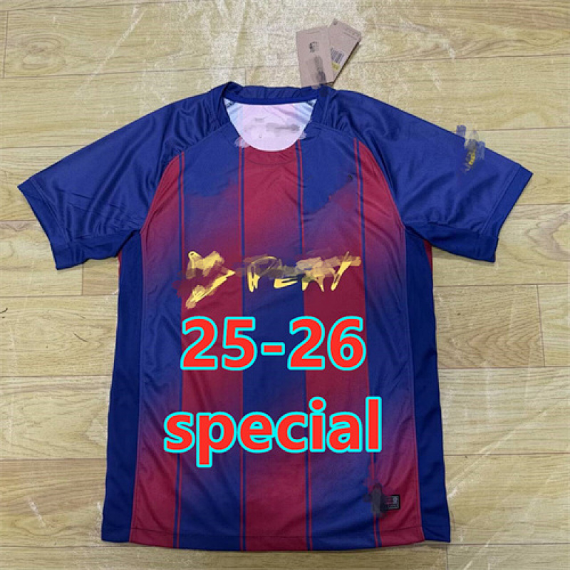 25-26 Barcelona Home Special Fans Version Jersey S-4XL