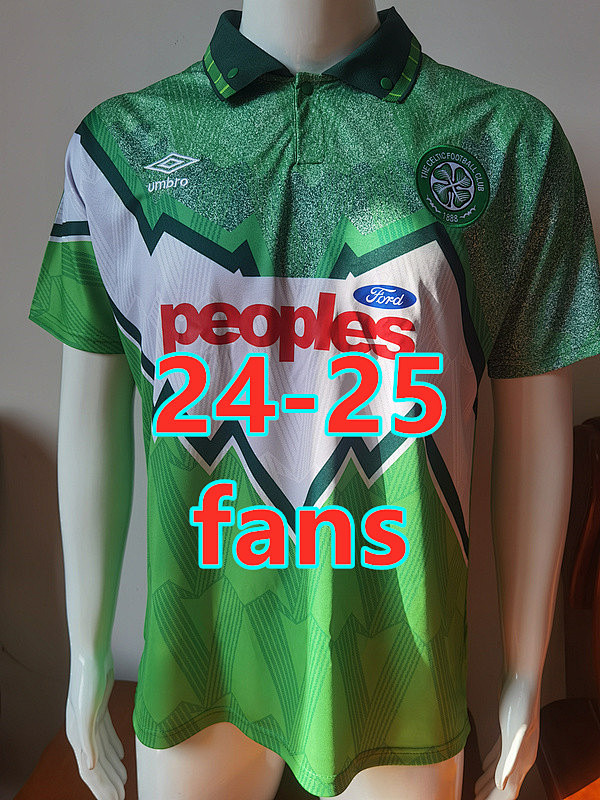 24-25 Celtic Home Fans Version Retro Jersey S-2XL