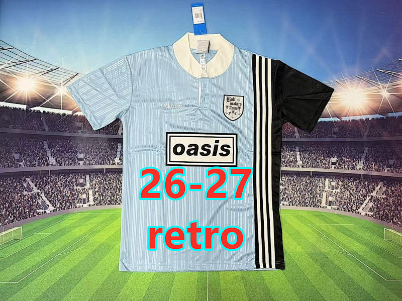 26-27 Oasis Retro Fans Version Jersey S-2XL