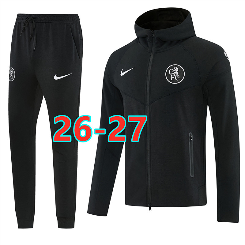 26-27 Chelsea Long Zipper Hoodie Jacket S-2XL