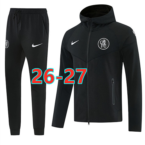 26-27 Chelsea Long Zipper Hoodie Jacket S-2XL