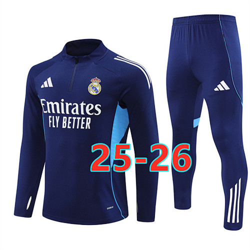 25-26 Real Madrid Long Sleeve Tracksuit S-2XL