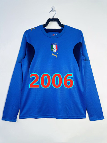 Italy Home Retro Long Jersey S-2XL