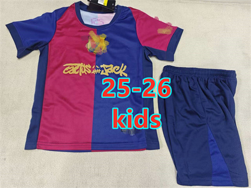 25-26 Barcelona Special Kids Jersey+shorts Kit 16 -28