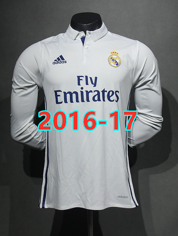 Real Madrid Home Retro Player Long Jersey S-2XL