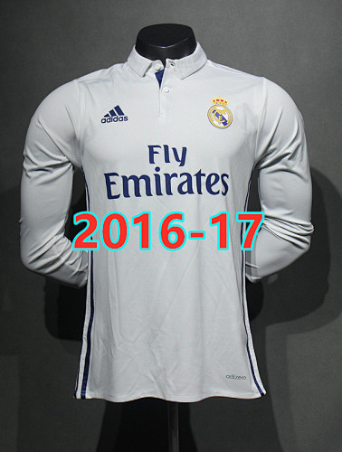 Real Madrid Home Retro Player Long Jersey S-2XL