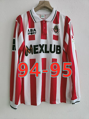 94-95 Chivas Home Retro Long Jersey S-2XL