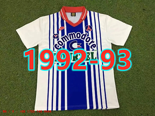 Balenciaga Paris Psg Retro TopThai Quality Away Jersey S-2XL