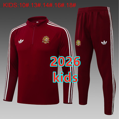 Spain Kids Long Sleeve Tracksuit 10 -18