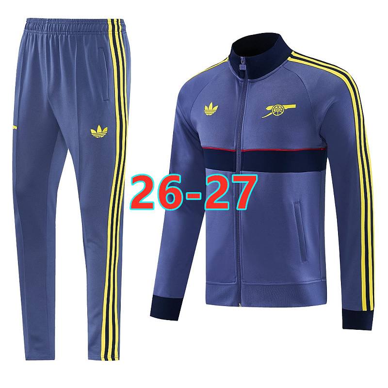 26-27 Arsenal Long Zipper Jacket S-2XL