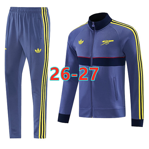 26-27 Arsenal Long Zipper Jacket S-2XL