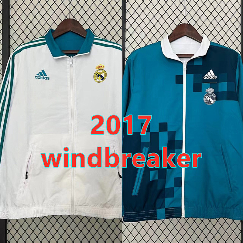 Real Madrid Retro Both Windbreaker S-2XL