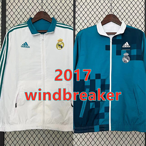 Real Madrid Retro Both Windbreaker S-2XL