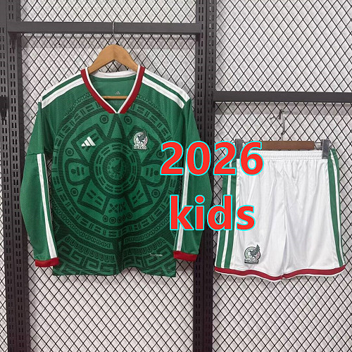 Mexico Home Kids Long 32 Teams Kit 16 -28 32