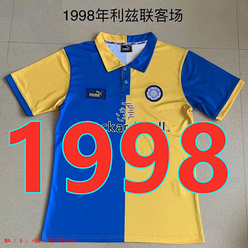 Leeds United Retro TopThai Quality Away Jersey S-2XL