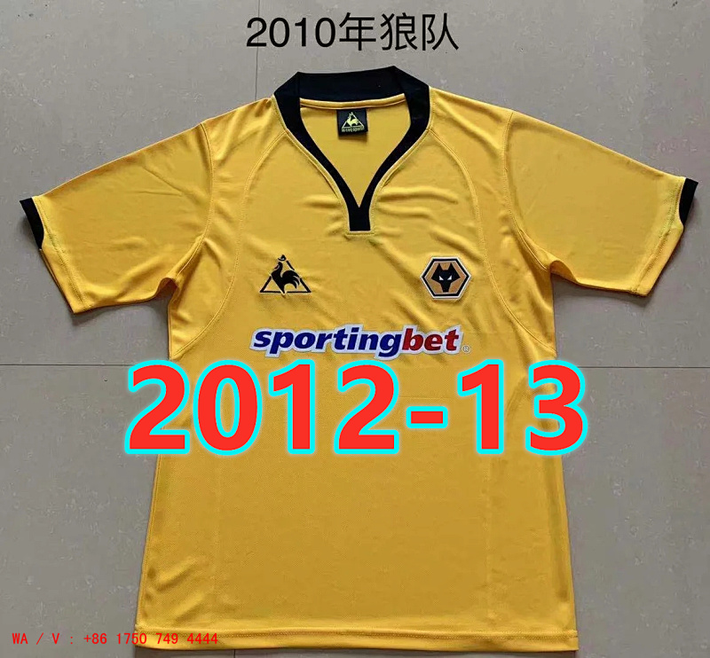 Wolverhampton Wanderers Retro Home Jersey S-Xxl
