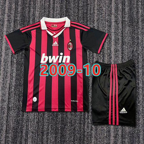 AC Milan Home Retro Kids Jersey+shorts Kit 16 -28 AC