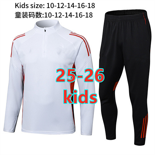 25-26 Bayern Kids Long Sleeve Tracksuit Kit 10- 18
