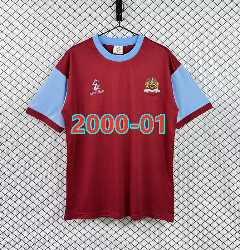 Burnley Home Retro Fans Version Jersey S-2XL