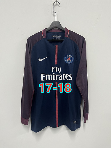 Balenciaga 17-18 Paris Psg Home Retro Long Sleeve Jersey S-2XL