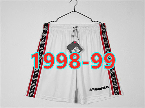 Manchester United Retro Home Shorts S-2XL