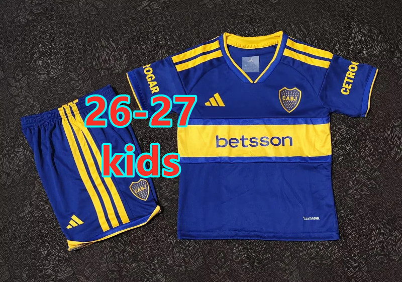 26-27 Boca Juniors Home Kids Jersey+shorts Kit 16 -28