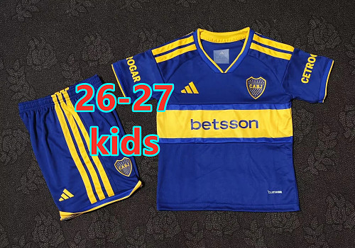 26-27 Boca Juniors Home Kids Jersey+shorts Kit 16 -28