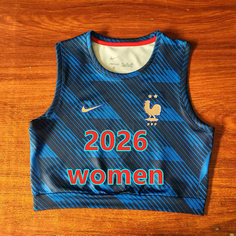 France Home Women Vest Jersey S-2XL