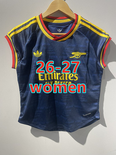 26-27 Arsenal Away Women Vest Jersey S-2XL