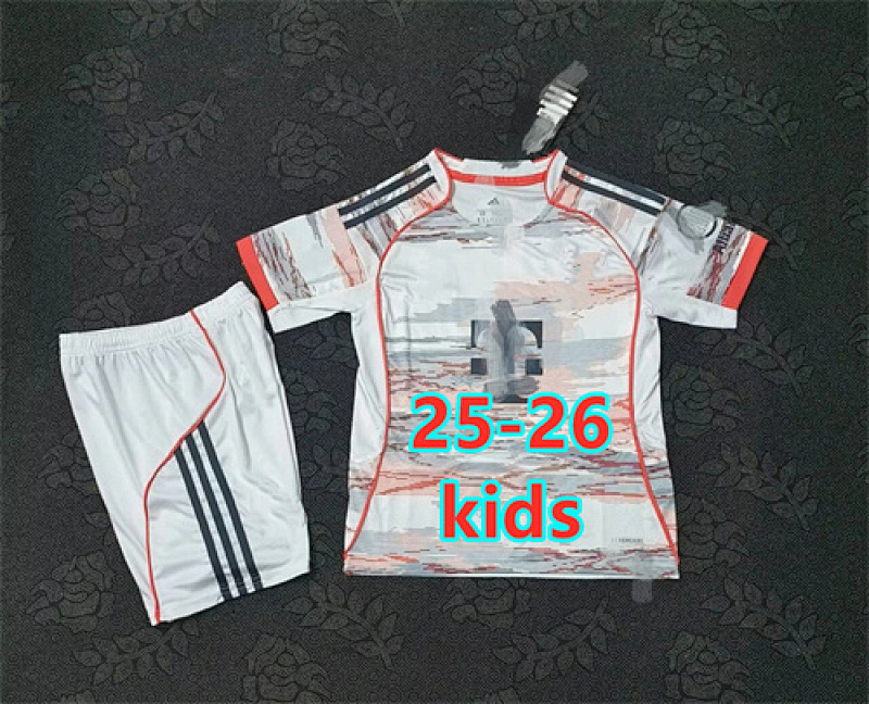 Bundesliga & Ucl 25-26 Bayern Away Kids Jersey+shorts Kit 16 -28