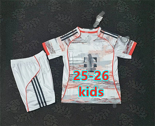 Bundesliga & Ucl 25-26 Bayern Away Kids Jersey+shorts Kit 16 -28