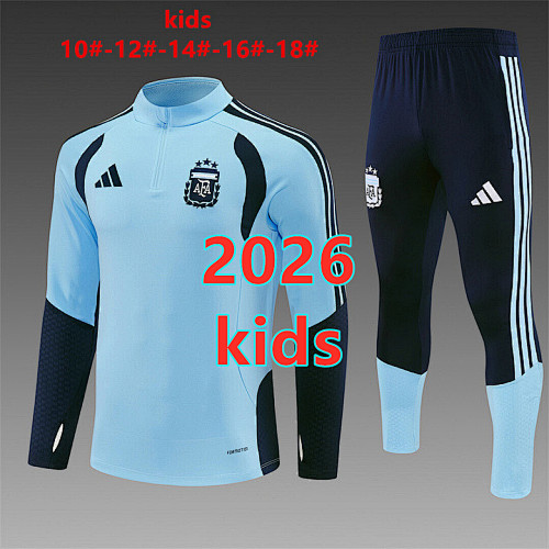 Argentina Kids Long Sleeve Tracksuit 10 -18