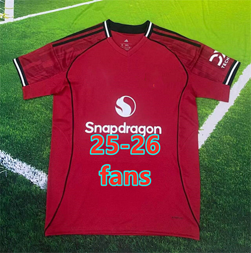 25-26 Manchester United Home Fans Version Jersey S-4XL