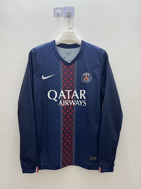 Balenciaga Ligue & Ucl 25-26 Paris Psg Home Fans Version Long Jersey S-2XL