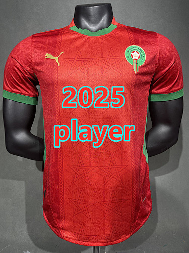 Morocco Home Player Version Jersey S-2XL