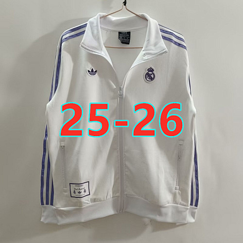 25-26 Real Madrid Long Sleeve Jacket S-2XL