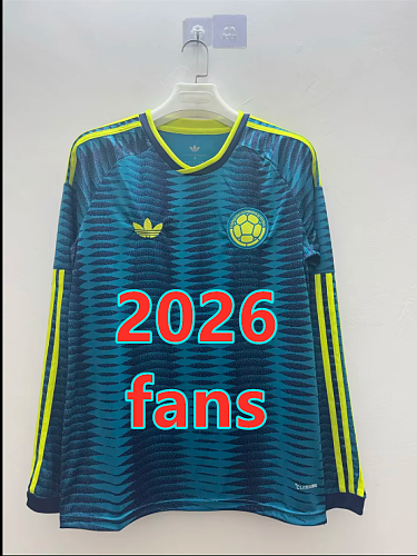 Colombia Away Fans Long 32 Team Jersey S-4XL 32