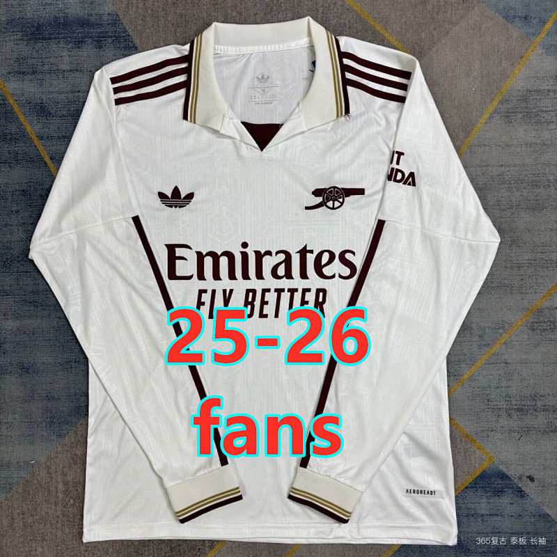 25-26 Arsenal Third Fans Version Long Jersey S-4XL