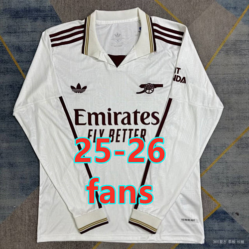 25-26 Arsenal Third Fans Version Long Jersey S-4XL