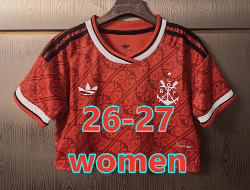 26-27 Flamengo Away Women Short Jersey S-2XL