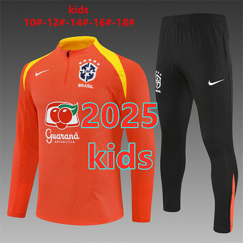 Brazil Kids Player Long Sleeve Tracksuit 10- 18
